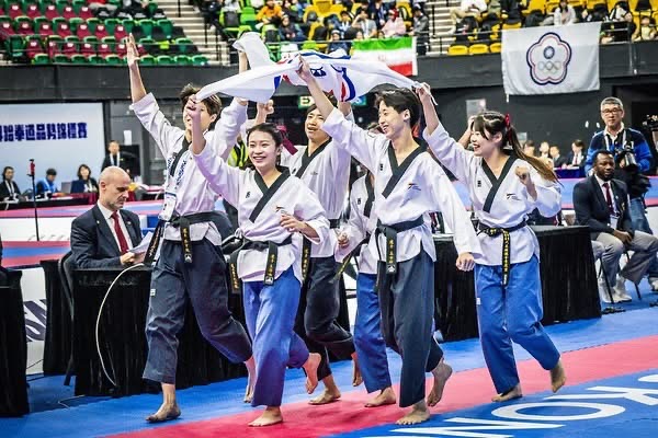 The Team Mixed Under 17 Division at the Hong Kong 2024 World Taekwondo Poomsae Championships!