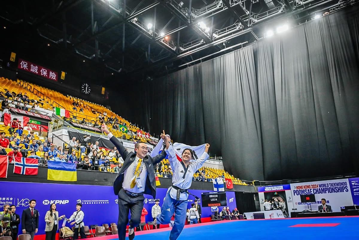 Individual Female Under 40 Category at the Hong Kong 2024 World Taekwondo Poomsae Championships! 🥇🥈🥉