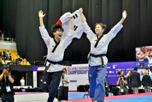 The Pair Mixed Over 17 Medalists at the Hong Kong 2024 World Taekwondo Poomsae Championships!