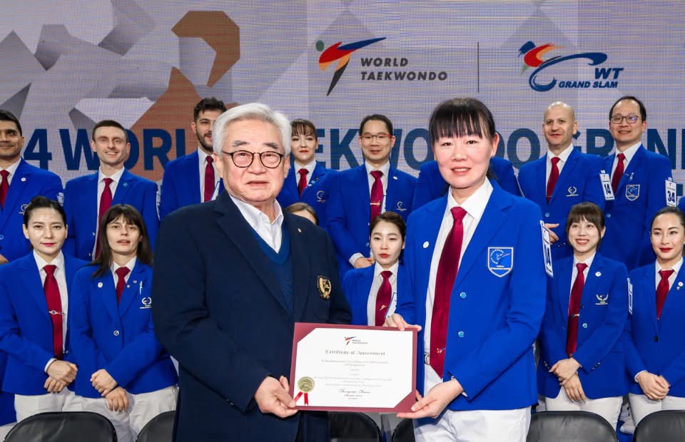 Acknowledging the International Referees and Officials of the Wuxi 2024 World Taekwondo Grand Slam Challenge