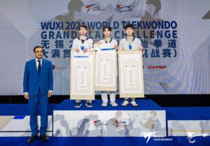 Huichan YANG Clinches Gold in M-58kg at Wuxi 2024 World Taekwondo Grand Slam Challenge