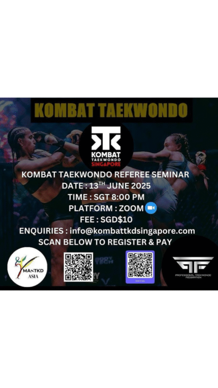 🥋 KOMBAT TAEKWONDO REFEREE SEMINAR