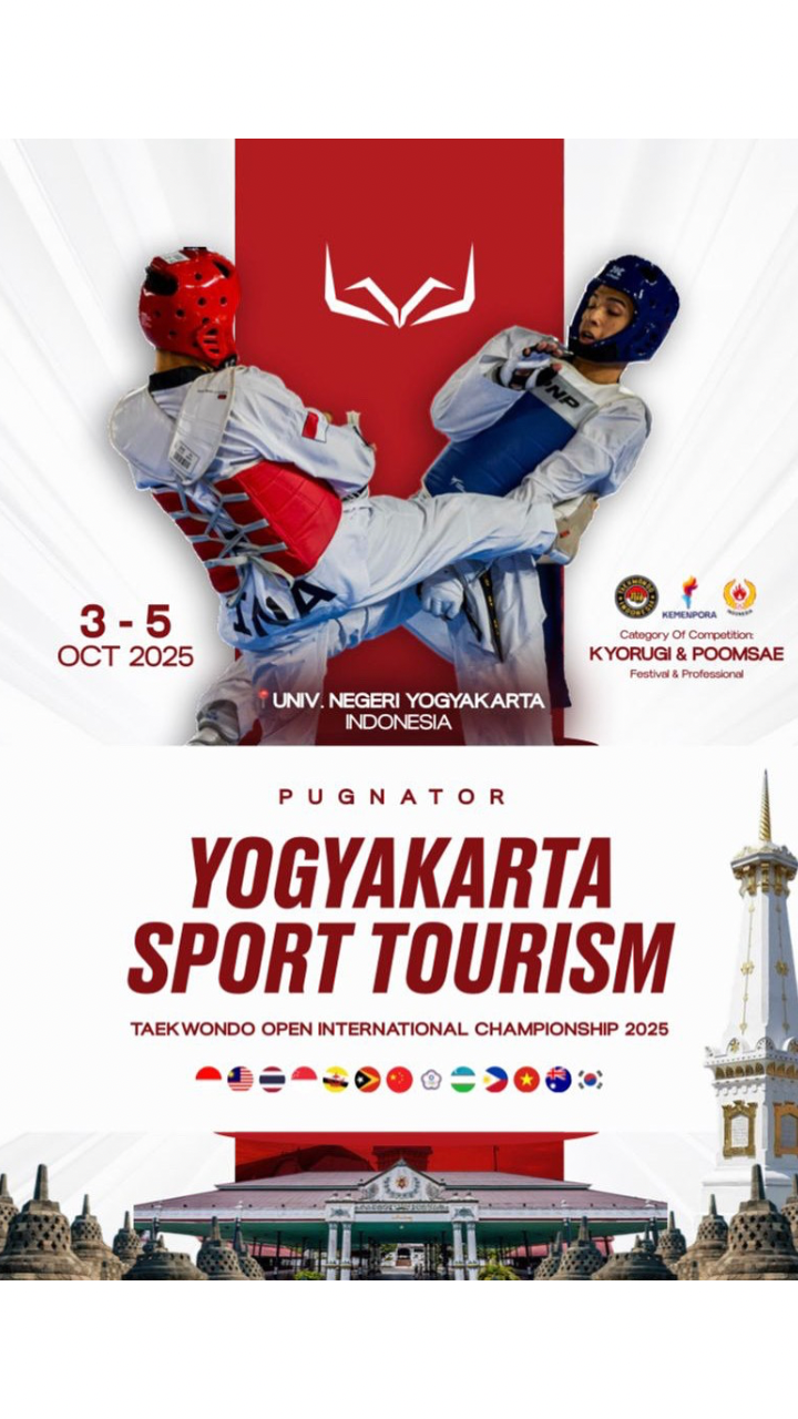 🥋 Yogyakarta Sport Tourism Taekwondo Open International Championship 2025 🌏